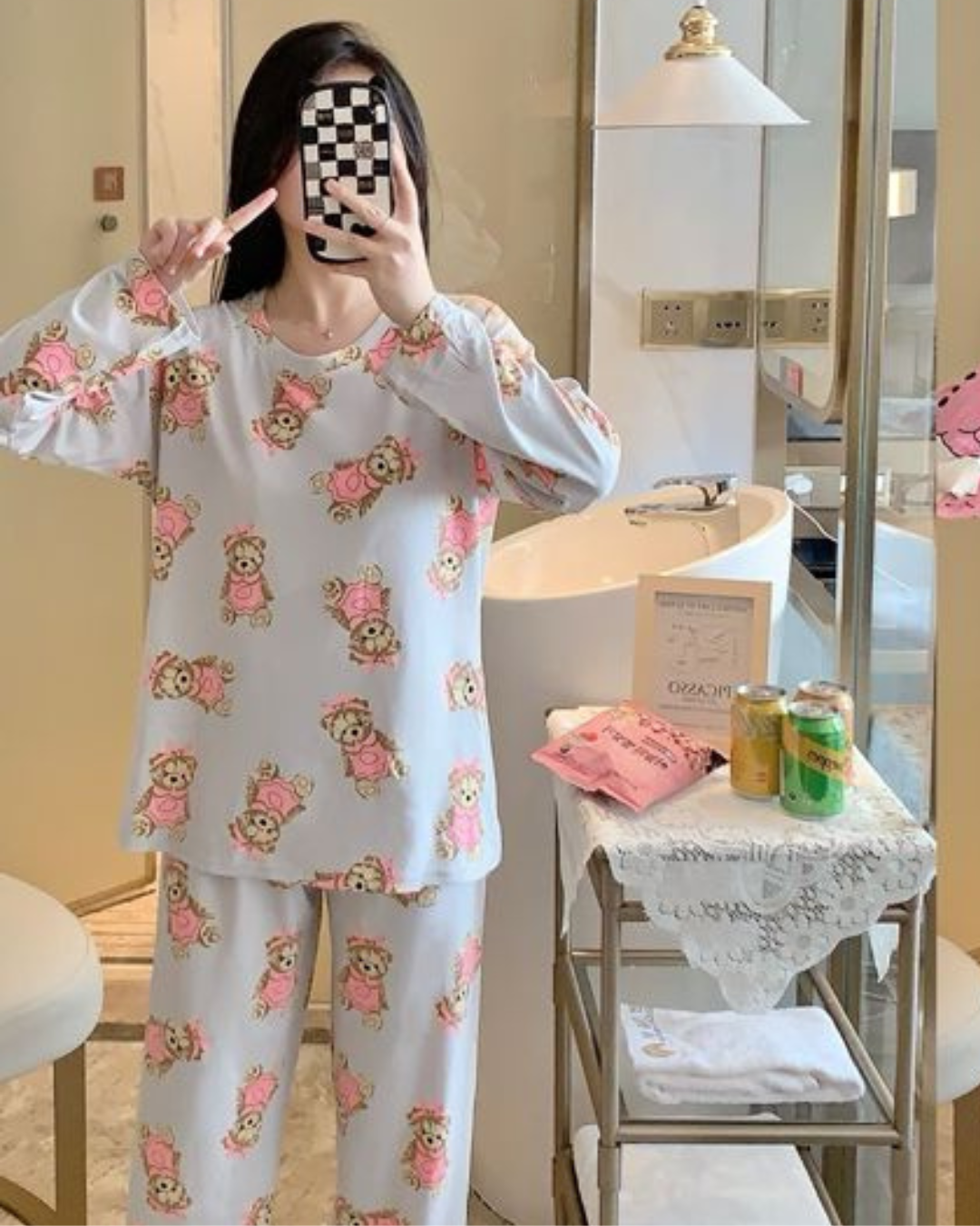 FULL SLEEVES COMFY NIGHTY SET