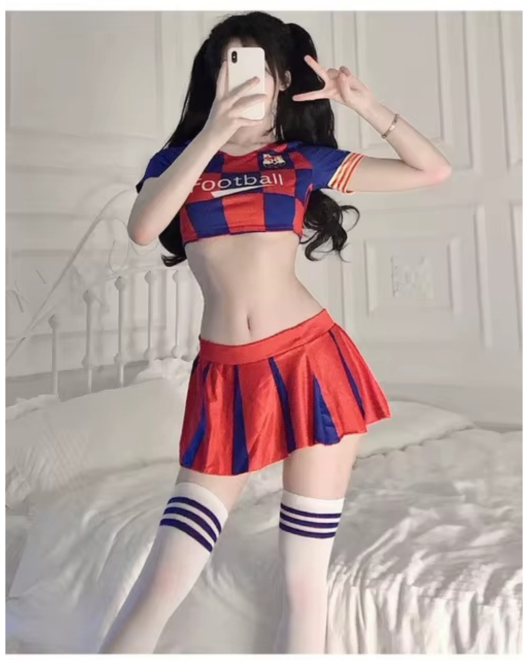 WOMEN'S FOOTBALL COSTUME LINGERIE SET