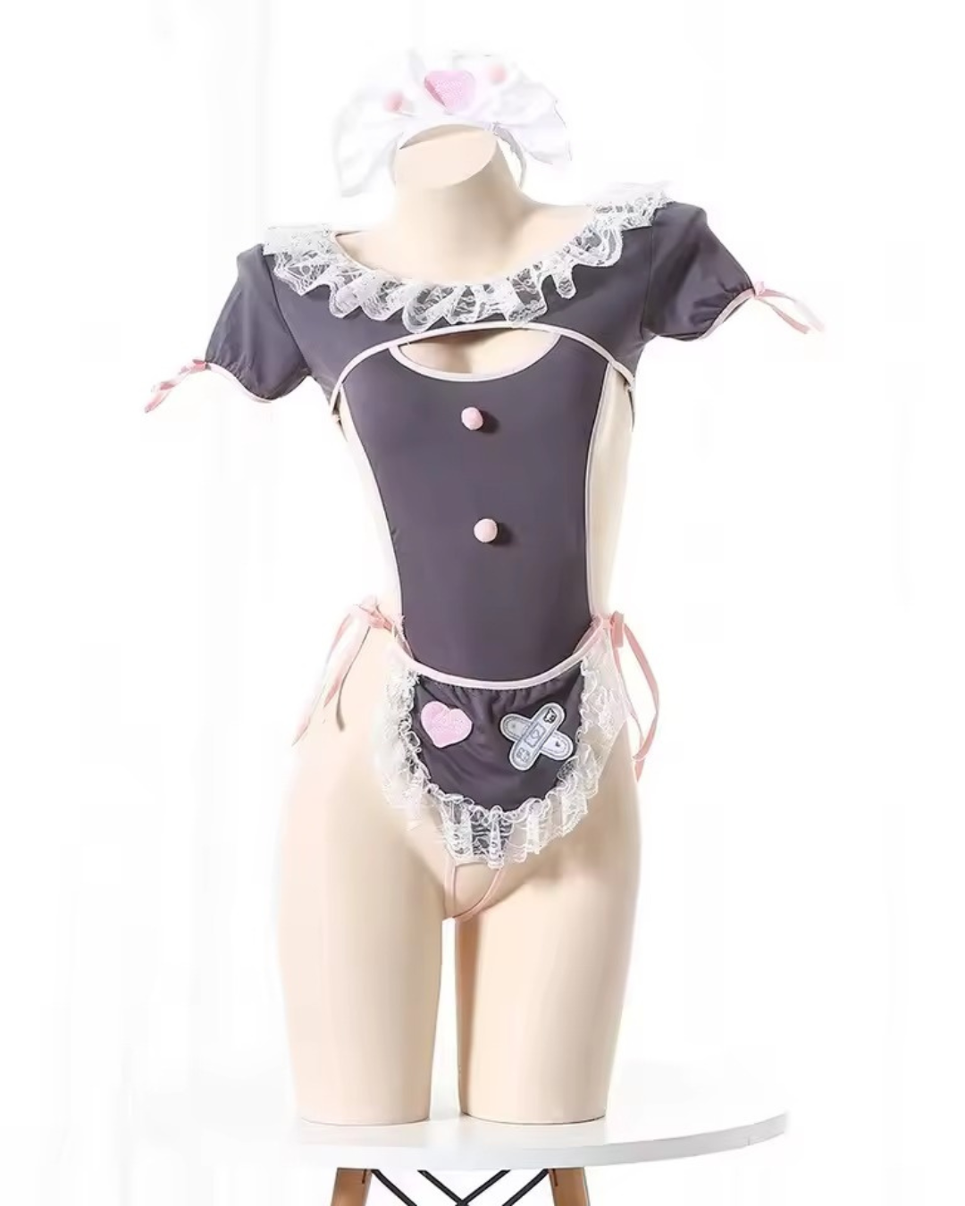 Sweet girl Cosplay Coffee Maid Uniform Lingerie