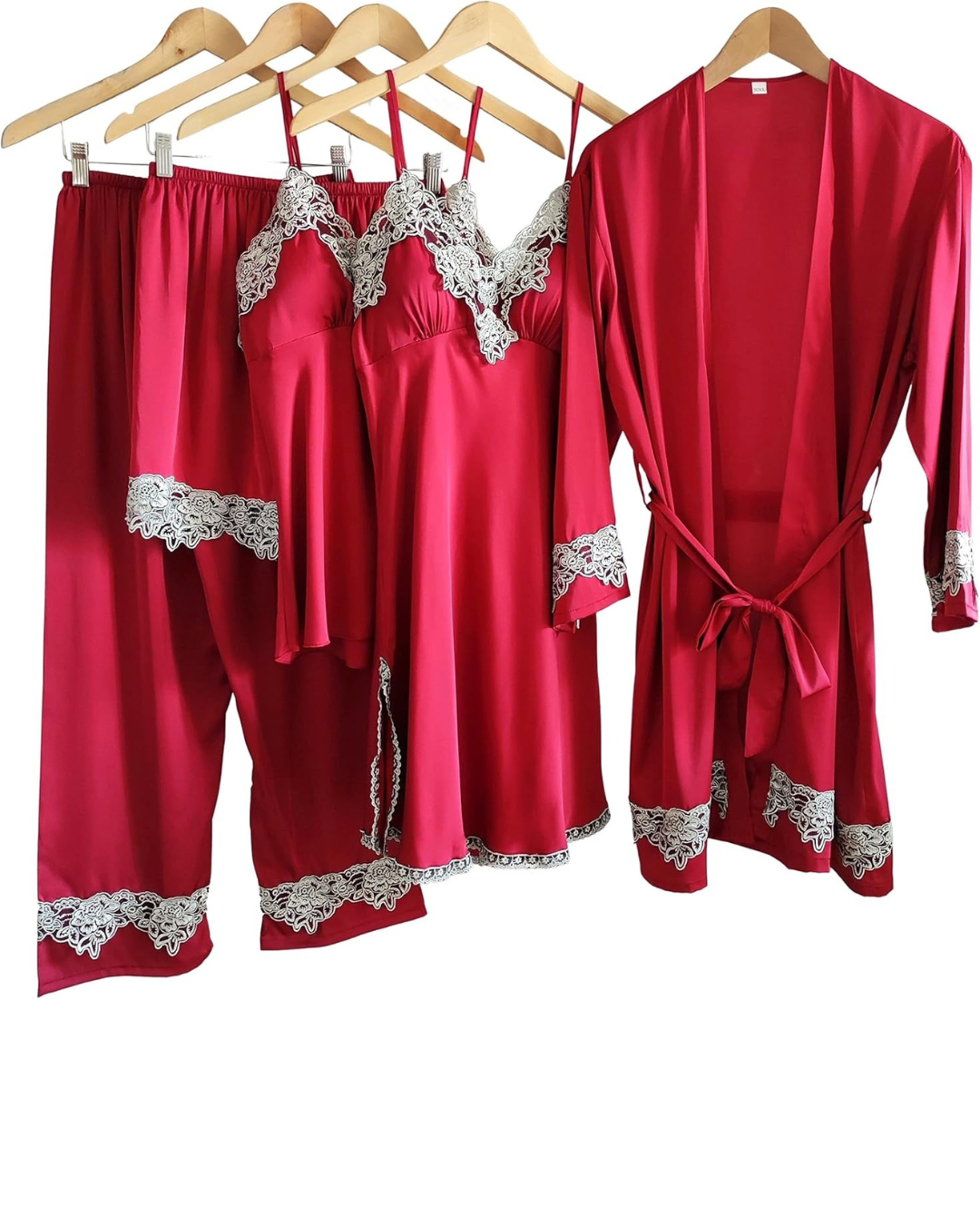 ROYAL 5 PCS Silk SLEEPWEAR Set